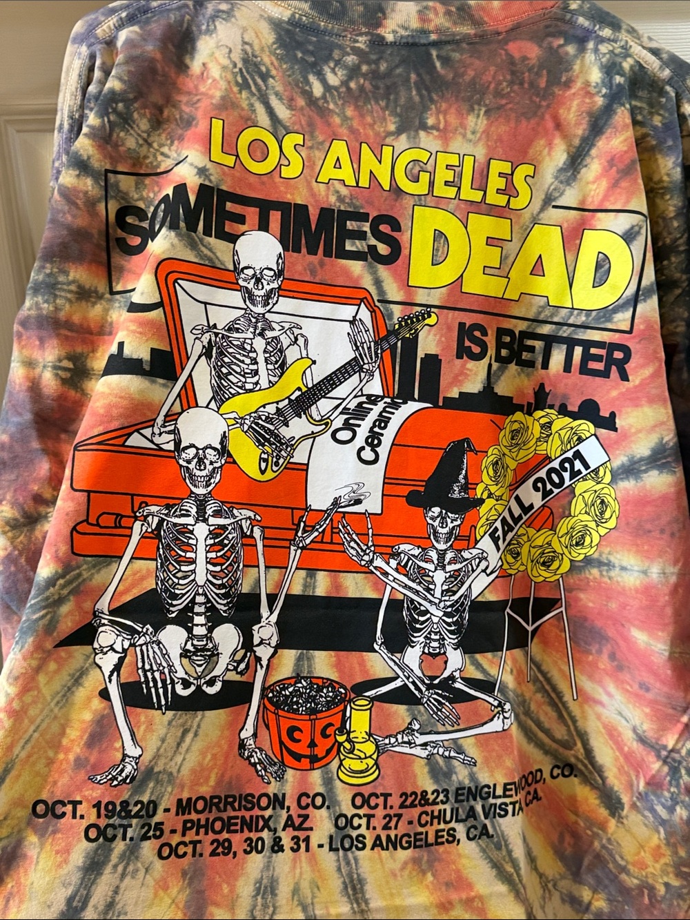 Dead & Company LA Hollywood Bowl Halloween 2021 Deadstock Tee online ceramics